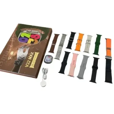 V22 Max Smart Watch with 14 Straps