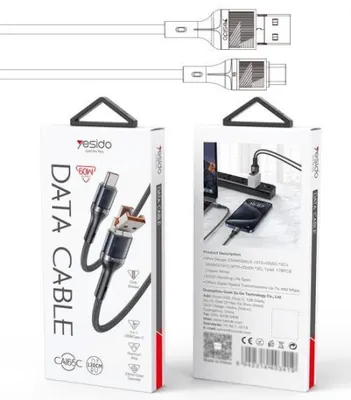 CA165C كابل بيانات USB/Type-C إلى Type-C بقدرة 60 واط