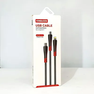 KINGLEEN K11 3IN1 USB CABLE SAFE&SPEED