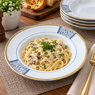Decorated Porcelain Plate Set