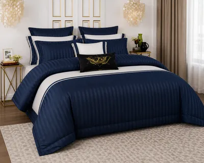 4-Piece Striped Comforter Set