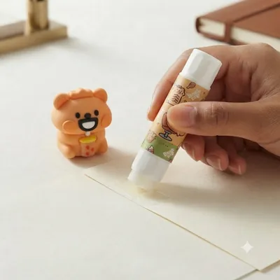 Bear-shaped glue stick