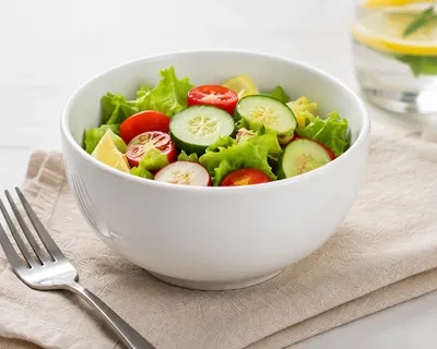White Serving Bowl