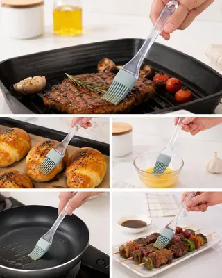 Transparent pastry brush