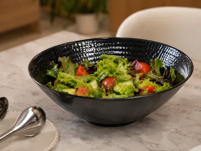 Black Serving Bowl