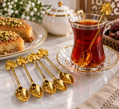 Decorated Gold Spoons