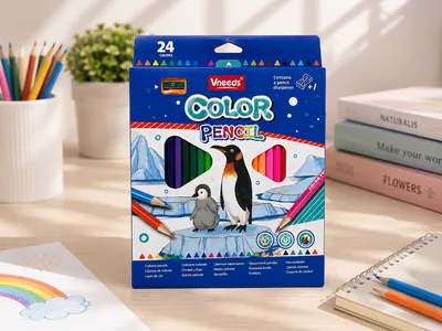 Wooden Colored Pencil Set