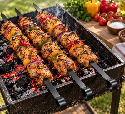 Iron kebab skewers