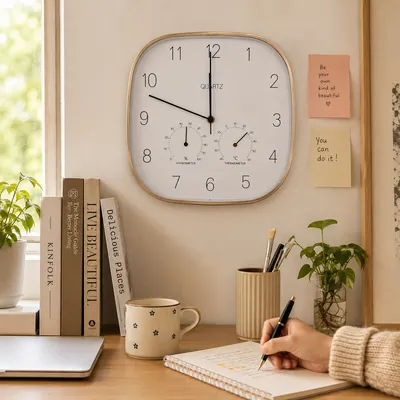 Classic square wall clock