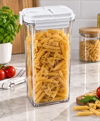 Food storage container with white lid