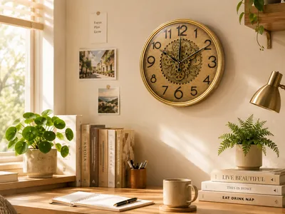 Luxury Gold Wall Clock