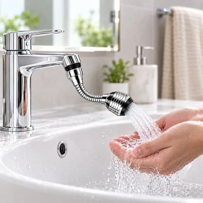 Extendable faucet connector