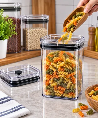 Square storage container with lid