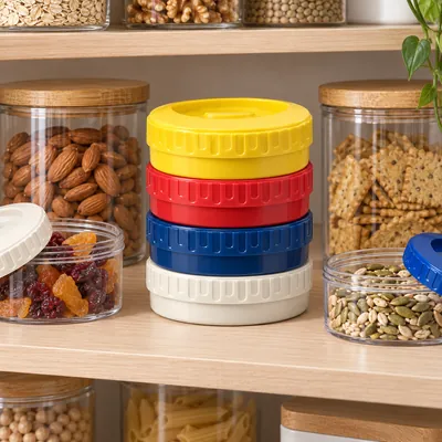 Colorful Plastic Jars