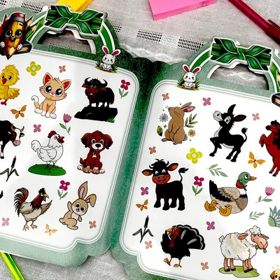 Coloring Book with Stickers