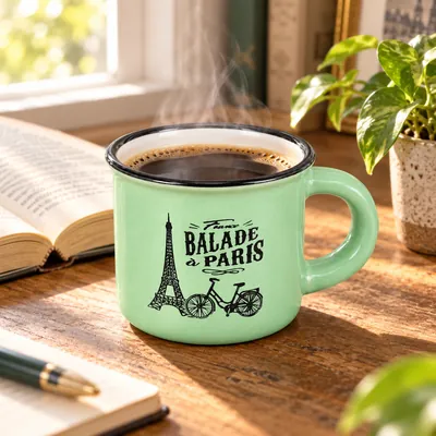 Ceramic Cup with Paris Design