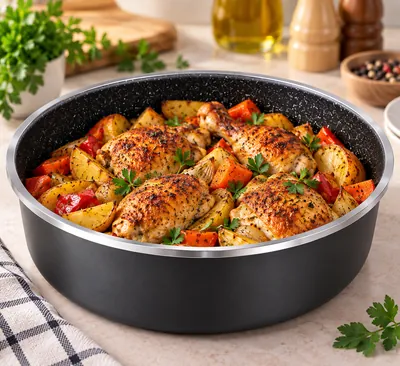 Smart Granite Round Oven Tray