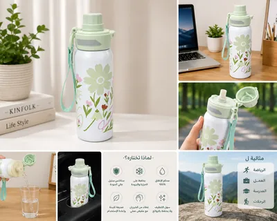 Illustrated Water Bottle