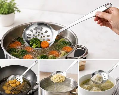 Silver Slotted Spoon