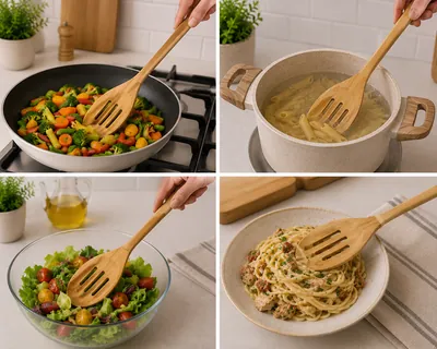 Slotted Wooden Spoon