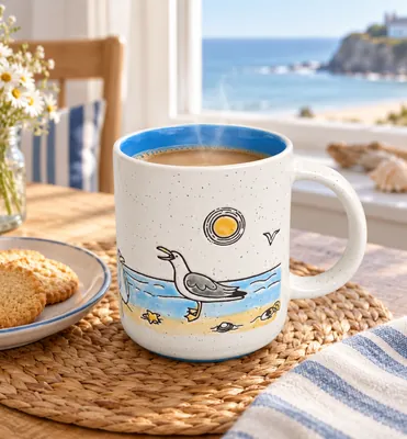 Painted Nautical Mug