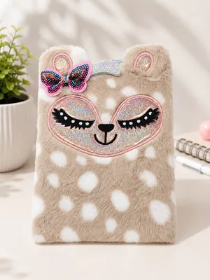 Cute furry notebook