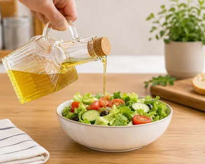 Square Glass Oil Bottle