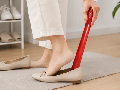 Plastic shoehorn