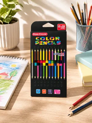 Wooden colored pencils – 12 pcs