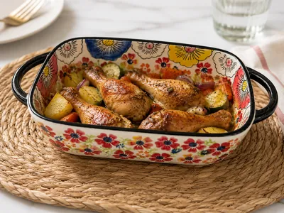 Decorated Pyrex Porcelain
