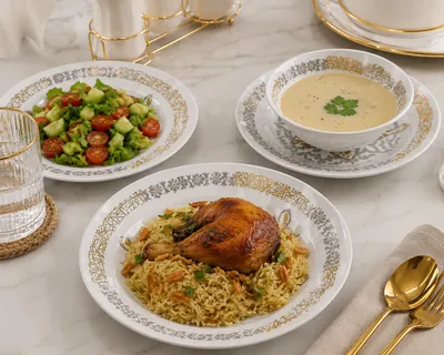 White Porcelain Dinnerware Set