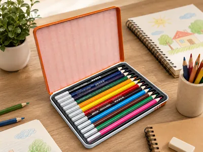 Wooden Color Set Box