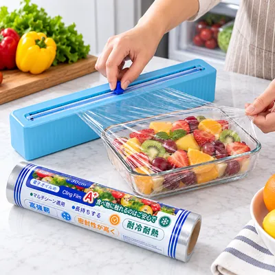 Transparent Plastic Wrap Holder