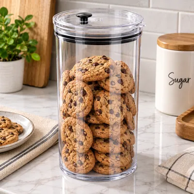 Storage container with triangular lid