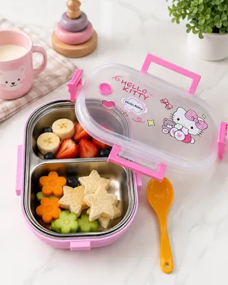 Lunch box with transparent lid - Hello Kitty