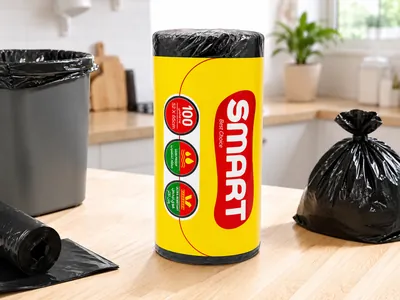 Smart Trash Bags with Drawstring