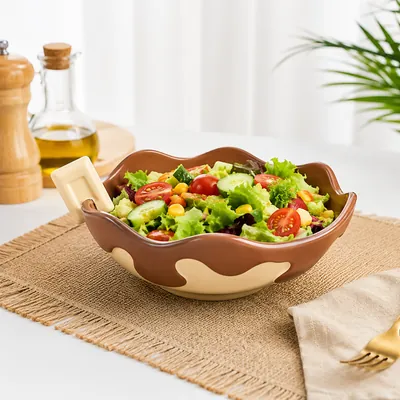 Wavy Ceramic Bowl