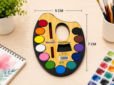 Watercolors with Palette