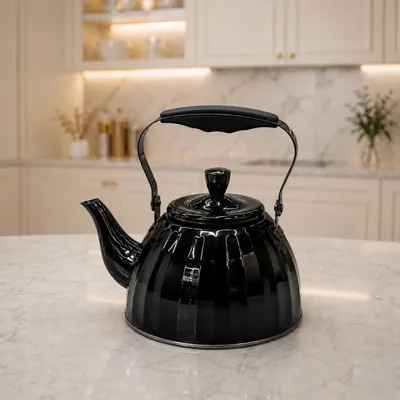 Black Stainless Steel Tea Kettle