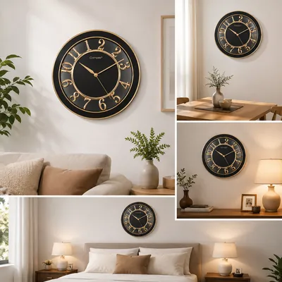 Gold Wall Clock