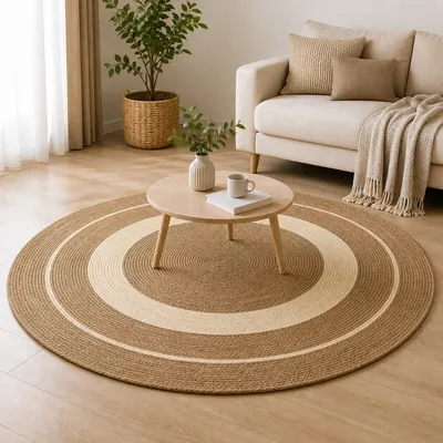 Round Straw Rug