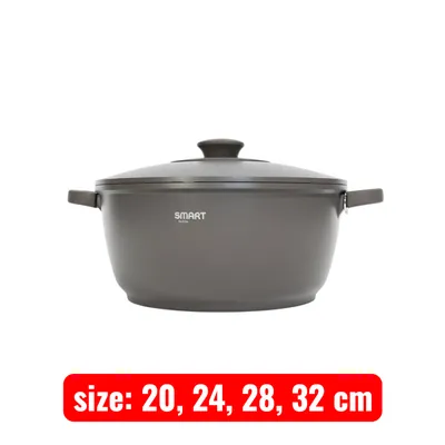 Smart Granite Pot with Metal Lid