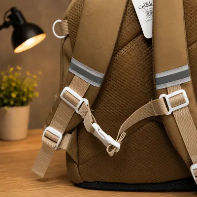 Kids backpack with bear print