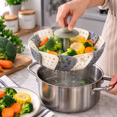 Heat-resistant flower strainer