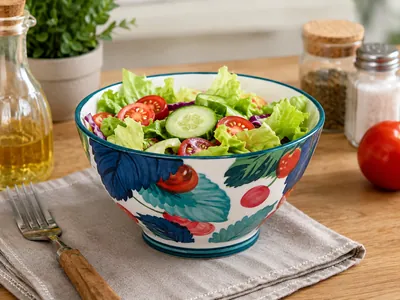 Decorated Ceramic Bowl