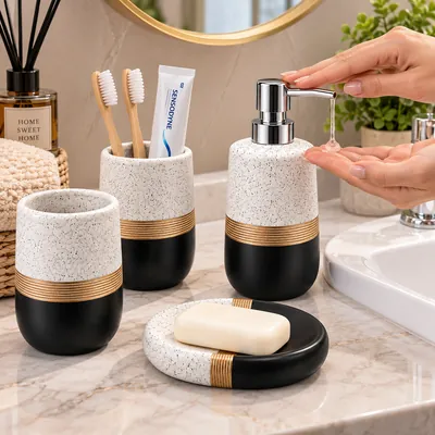 Elegant Bathroom Accessories Set