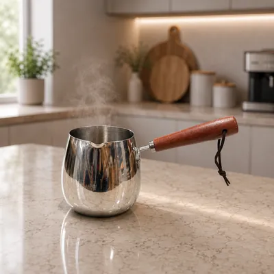 Round coffee kettle