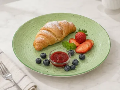 Colored porcelain dinnerware set