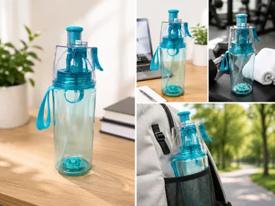 Plastic Water Bottle with Pump