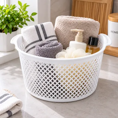 Double plastic basket